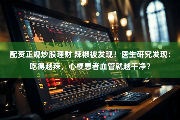配资正规炒股理财 辣椒被发现！医生研究发现：吃得越辣，心梗患者血管就越干净？